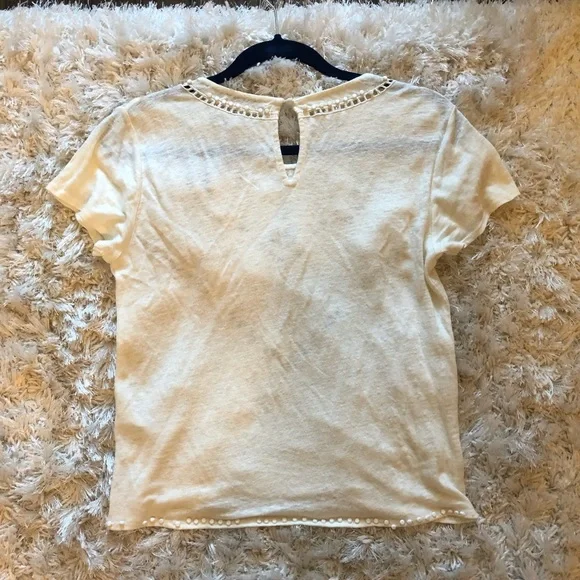 Alice & Olivia White Beaded Top - Picture 3 of 5